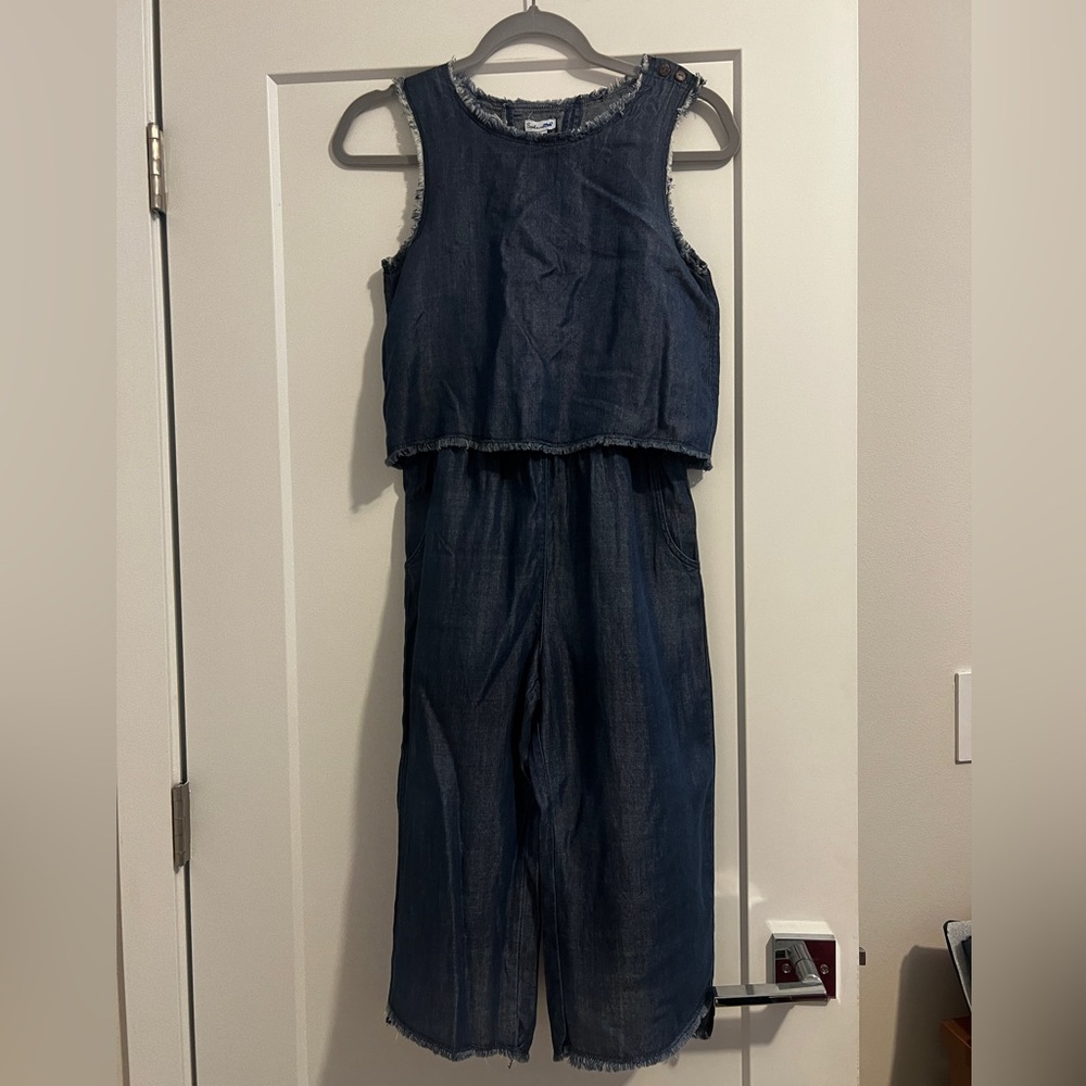 NWT Girls Splendid Dark Stone Blue Jumpsuit size 12